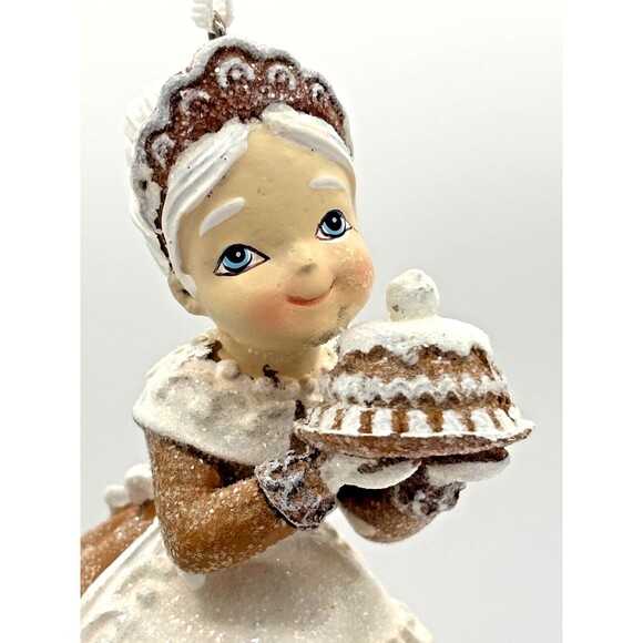 The Holiday Aisle Baking Santa & Mrs Clause Gingerbread Christmas Ornament Set - Picture 15 of 16